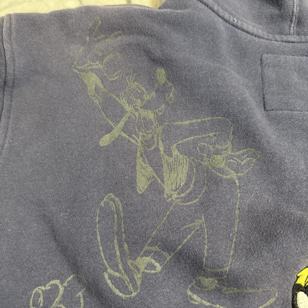 Disney Parks Hoodie Mens XL Blue Goofy Walt Disney World Full Zip Graphic - Picture 8 of 10